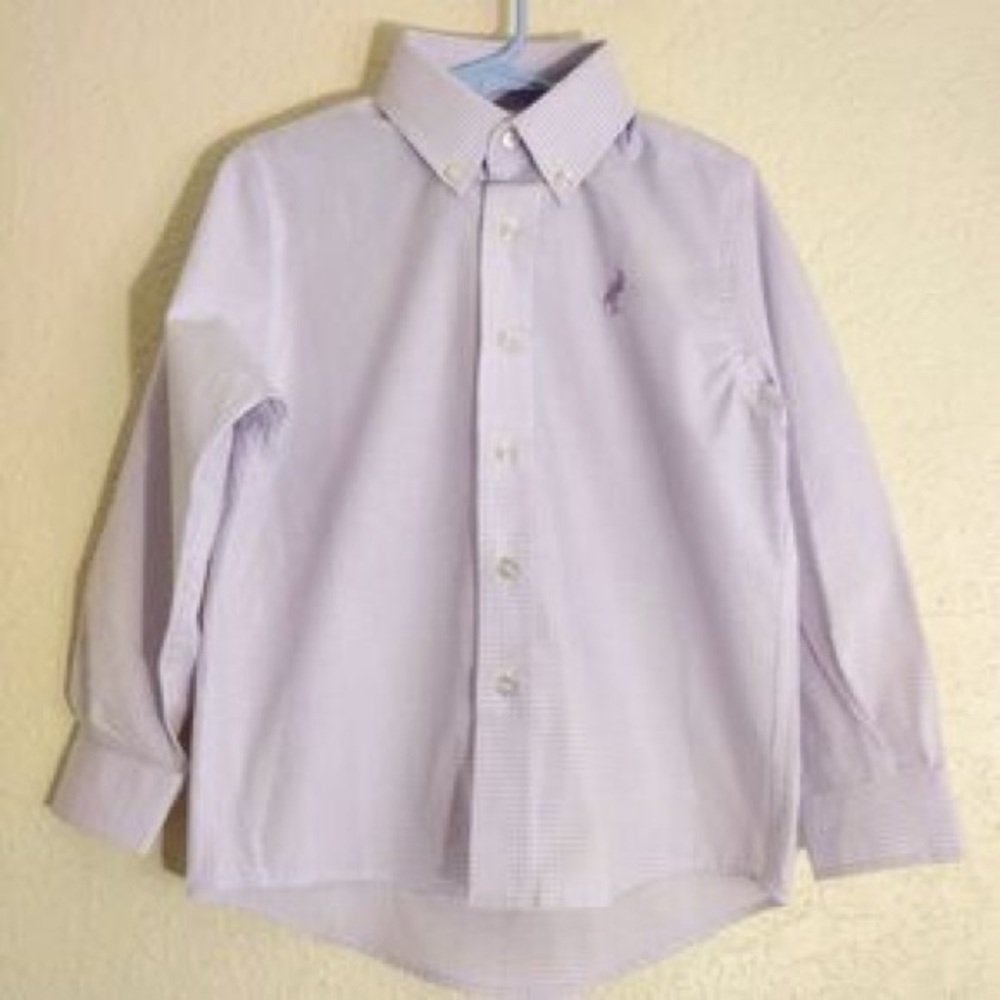 THE BEAUFORT BONNET COMPANY PURPLE GINGHAM CLOTH LS SHIRT